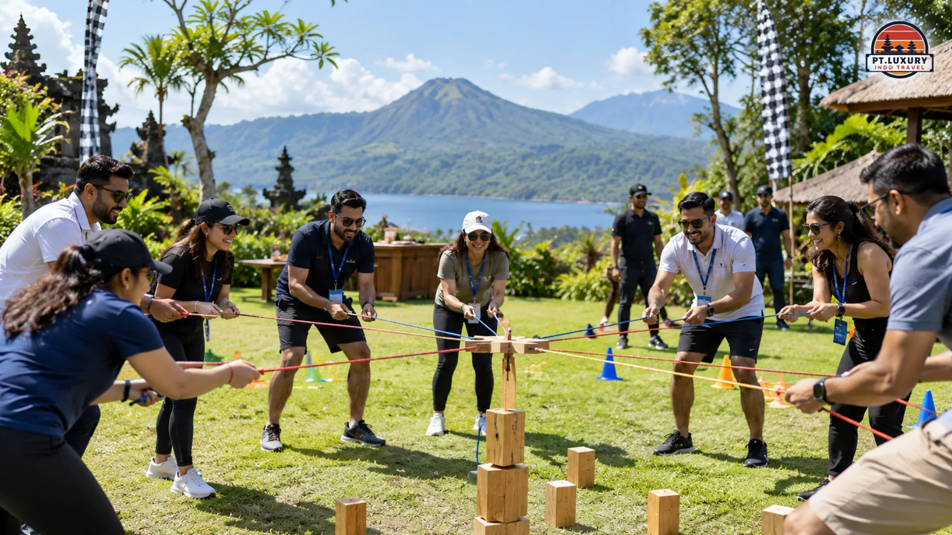 Corporate team building activity in Bali for MICE groups